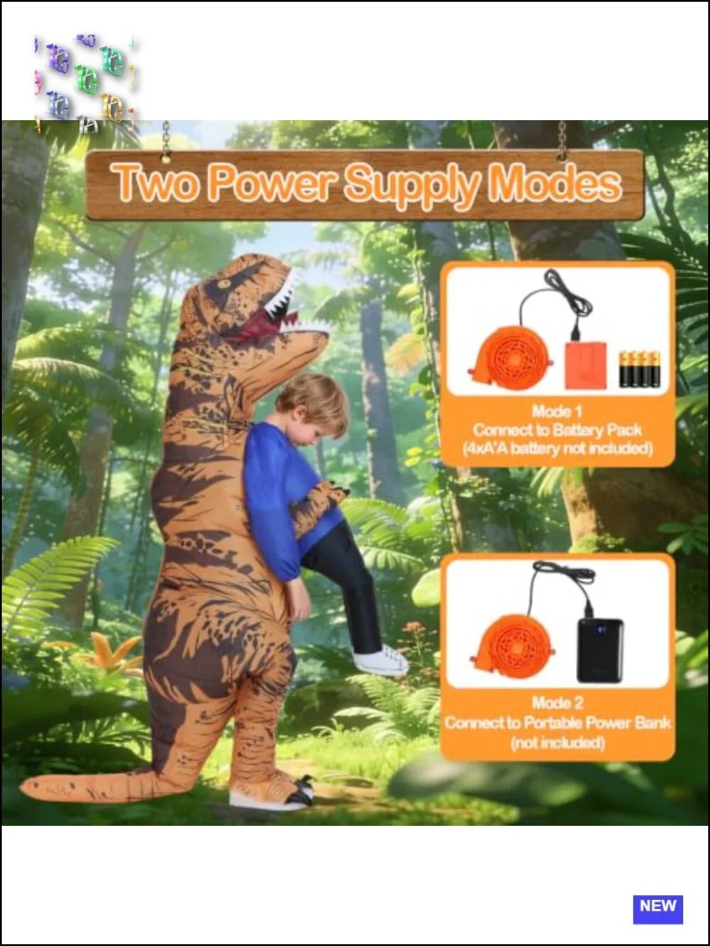 Inflatable Dinosaur Costume for Kids Teens Funny Blow Up Halloween Cosplay